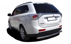 Тюнинг внедорожника Защита заднего бампера Mitsubishi Outlander 2012-2014