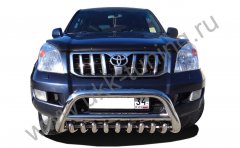 Тюнинг внедорожника Защита переднего бампера Toyota Land Cruiser Prado 120 2003-2009
