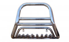Тюнинг внедорожника Защита переднего бампера Toyota Land Cruiser Prado 120 2003-2009