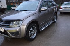 Тюнинг внедорожника Пороги с накладным листом Suzuki Grand Vitara 2005-2012