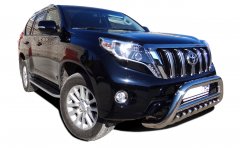 Тюнинг внедорожника Защита переднего бампера Toyota Land Cruiser Prado 150 2014