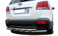 Тюнинг внедорожника Защита заднего бампера KIA Sorento 2009-2012