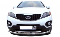 Тюнинг внедорожника Защита переднего бампера KIA Sorento 2009-2012