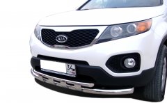 Тюнинг внедорожника Защита переднего бампера KIA Sorento 2009-2012