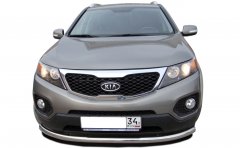 Тюнинг внедорожника Защита переднего бампера KIA Sorento 2009-2012