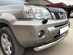 Тюнинг внедорожника Защита переднего бампера Nissan X-trail 2004-2007 (T30) Первое поколение (Рестайлинг)