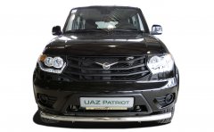 Тюнинг внедорожника Защита переднего бампера УАЗ Patriot 2014-2017, 2020