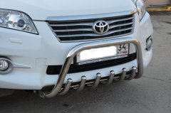 Тюнинг внедорожника Защита переднего бампера Toyota RAV4 2010-2012