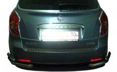 Тюнинг внедорожника Защита заднего бампера Ssang Yong Actyon 2012-2013