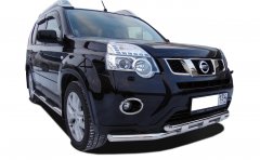 Тюнинг внедорожника Защита переднего бампера Nissan X-trail 2010-2015 (T31) Второе поколение (в т.ч. Рестайлинг 2010г.)