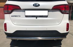 Тюнинг внедорожника Защита заднего бампера KIA Sorento 2013