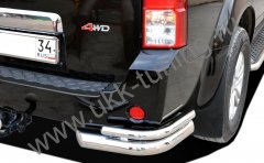Тюнинг внедорожника Защита заднего бампера Nissan Pathfinder 2004-2010