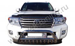 Тюнинг внедорожника Защита переднего бампера Toyota Land Cruiser 200 2007-2012