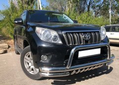 Тюнинг внедорожника Защита переднего бампера Toyota Land Cruiser Prado 150 2010
