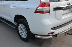 Тюнинг внедорожника Защита заднего бампера Toyota Land Cruiser Prado 150 2014