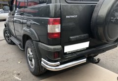 Тюнинг внедорожника Защита заднего бампера УАЗ Patriot 2005