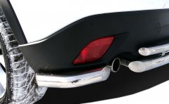 Тюнинг внедорожника Защита заднего бампера Mazda CX-5 2013