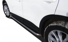 Тюнинг внедорожника Пороги с накладным листом Mazda CX-5 2013