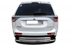 Тюнинг внедорожника Защита заднего бампера Mitsubishi Outlander 2012-2014
