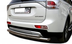 Тюнинг внедорожника Защита заднего бампера Mitsubishi Outlander 2012-2014