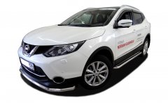 Тюнинг внедорожника Пороги с накладным листом Nissan Qashqai 2015