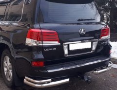 Тюнинг внедорожника Защита заднего бампера Lexus LX 570 2013-2015