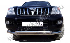 Тюнинг внедорожника Защита переднего бампера Toyota Land Cruiser Prado 120 2003-2009