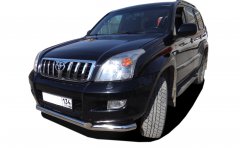 Тюнинг внедорожника Защита переднего бампера Toyota Land Cruiser Prado 120 2003-2009