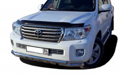 Тюнинг внедорожника Защита переднего бампера Toyota Land Cruiser 200 2013