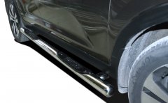 Тюнинг внедорожника Порог труба с проступью KIA Sportage 2010