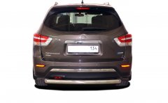 Тюнинг внедорожника Защита заднего бампера Nissan Pathfinder 2015