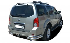 Тюнинг внедорожника Защита заднего бампера Nissan Pathfinder 2010-2013