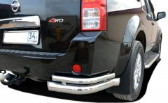 Тюнинг внедорожника Защита заднего бампера Nissan Pathfinder 2004-2010