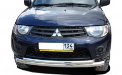 Тюнинг внедорожника Защита переднего бампера Mitsubishi L200 2006
