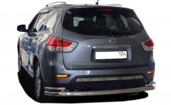 Тюнинг внедорожника Защита заднего бампера Nissan Pathfinder 2015