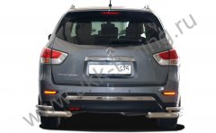Тюнинг внедорожника Защита заднего бампера Nissan Pathfinder 2015