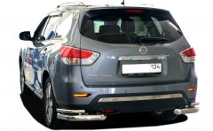 Тюнинг внедорожника Защита заднего бампера Nissan Pathfinder 2015