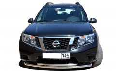 Тюнинг внедорожника Защита переднего бампера Nissan Terrano 2015