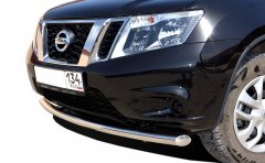Тюнинг внедорожника Защита переднего бампера Nissan Terrano 2015