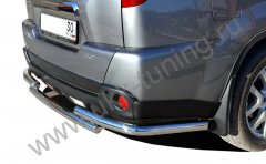 Тюнинг внедорожника Защита заднего бампера Nissan X-trail 2010-2015 (T31) Второе поколение (в т.ч. Рестайлинг 2010г.)