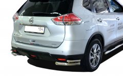 Тюнинг внедорожника Защита заднего бампера Nissan X-trail 2015 (T32) Третье поколение