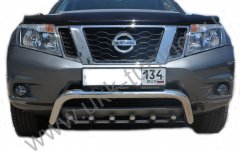 Тюнинг внедорожника Защита переднего бампера Nissan Terrano 2015