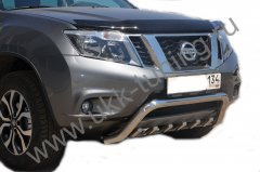 Тюнинг внедорожника Защита переднего бампера Nissan Terrano 2015