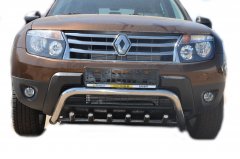 Тюнинг внедорожника Защита переднего бампера Renault Duster 2011