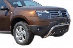 Тюнинг внедорожника Защита переднего бампера Renault Duster 2011