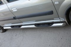 Тюнинг внедорожника Порог труба с проступью LADA Largus
