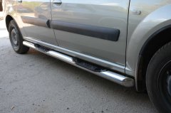 Тюнинг внедорожника Порог труба с проступью LADA Largus