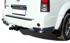 Тюнинг внедорожника Защита заднего бампера Nissan Pathfinder 2010-2013