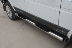 Тюнинг внедорожника Порог труба с проступью Niva 2131