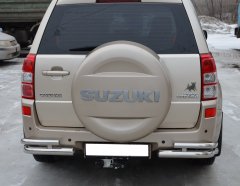 Тюнинг внедорожника Защита заднего бампера Suzuki Grand Vitara 2013